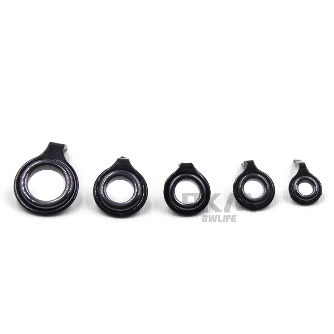 Kit reparación guías caña pescar acero inoxidable ojo cerámica - imagen 2