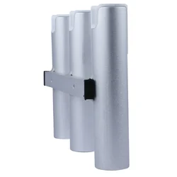 Soporte de caña de aluminio para barco – Estante de pared de 3 tubos