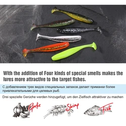 Señuelos blandos Eazi Shiner SwimBaits Weihai FSTK – 7cm/5cm doble color para carpa