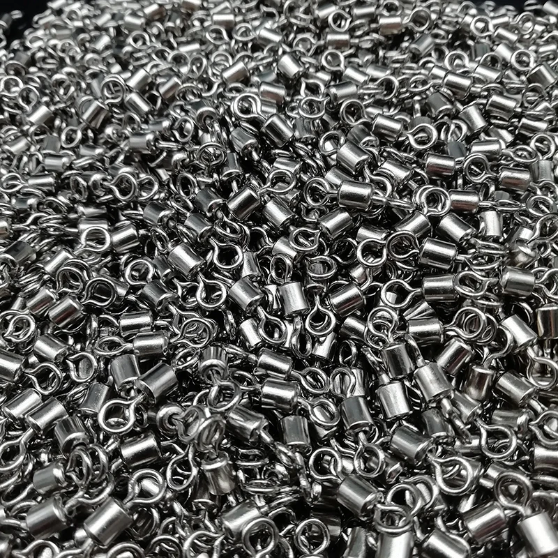Conector basculante en cobre con rodamientos para señuelos - imagen 3