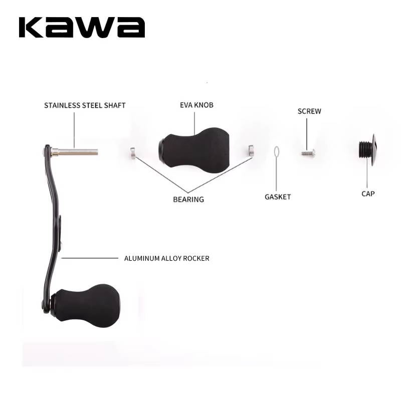 Mango de carrete KAWA con perilla EVA – Ergonómico - imagen 2