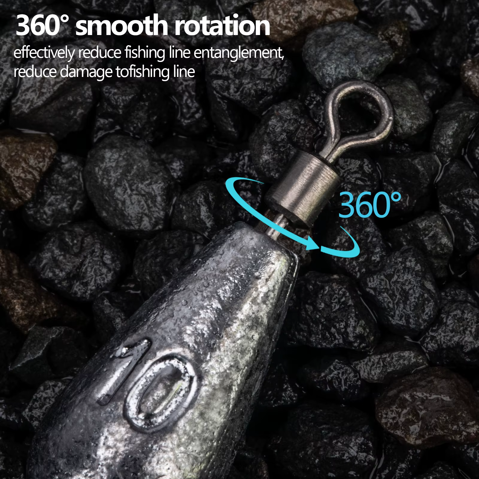 THKFISH Plomos Drop Shot pesca en agua dulce con cable integrado - imagen 3