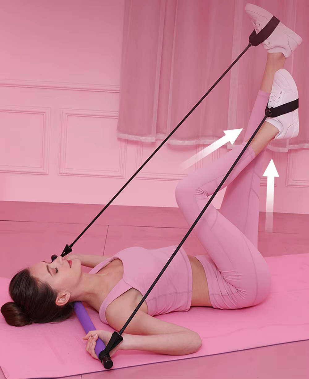 Kit entrenamiento Pilates con barra y alfombrilla antideslizante - imagen 3