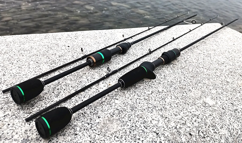 Caña de pesca de carbono UL con punta sólida