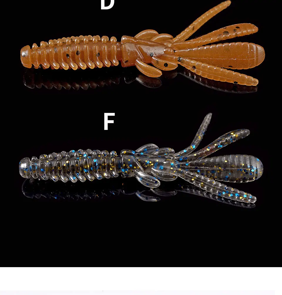 Señuelos en diferentes colores para pesca de lubina