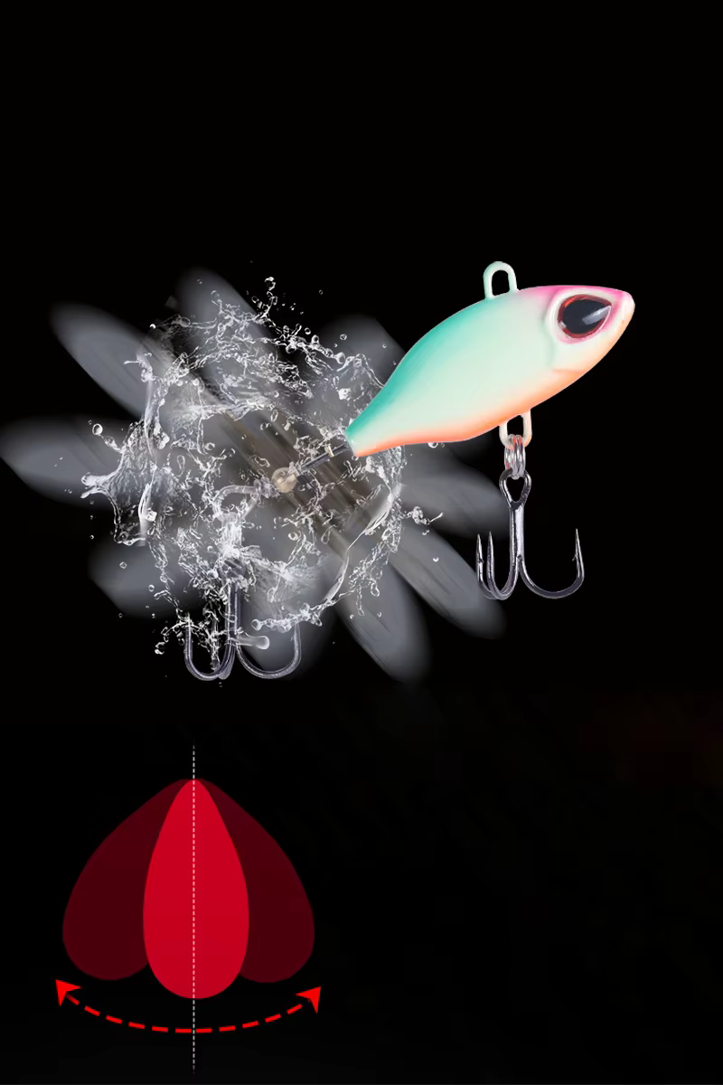 BassLegend Micro Spinnerbait Tailspin vibrante para bass y trucha - imagen 2