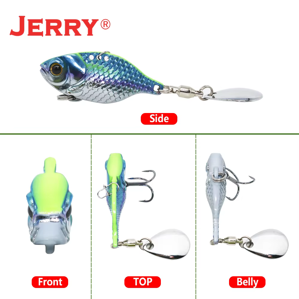 Jerry Dory VIB Tungsten Señuelo Vibrante Spinning- Agua salada y dulce - imagen 5