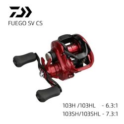 DAIWA Fuego SV CS – Carrete Baitcasting Low Profile 6.3:1 Freno 5kg