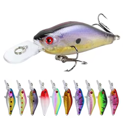 Minnow Wobblers Crankbait flotante para pesca de carpa