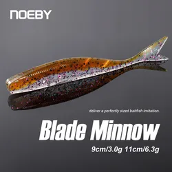 NOEBY Señuelo Artificial Minnow de Silicona para Lubina