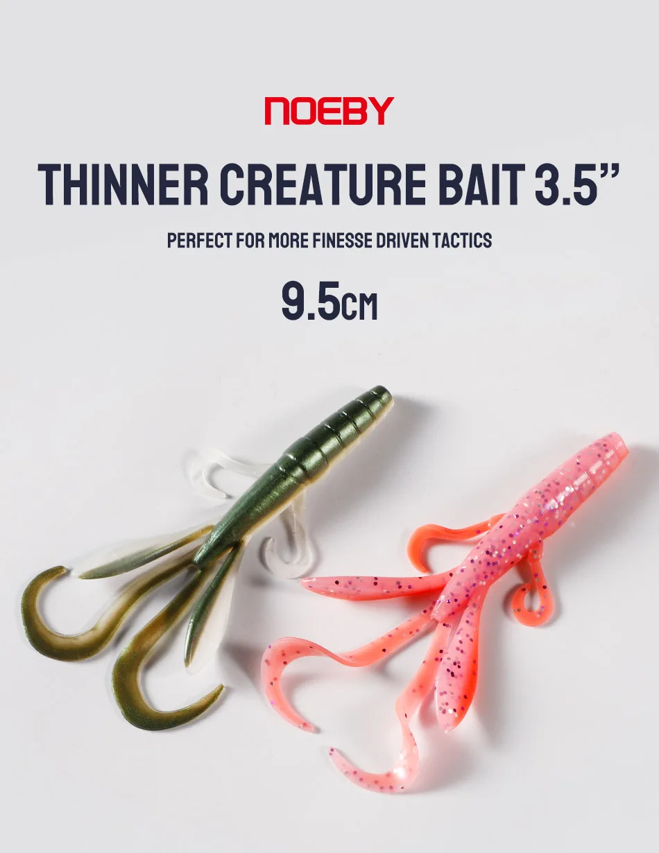 Cebo suave silicone NOEBY vista frontal