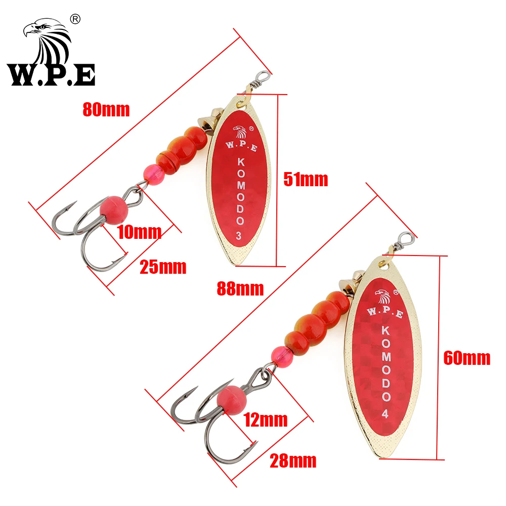 Spinnerbait W.P.E 3/4 – Señuelo giratorio para lubina - imagen 2