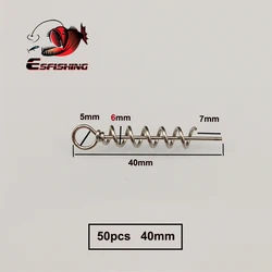Esmerillón ESFISHING con resorte centrado para vinilo