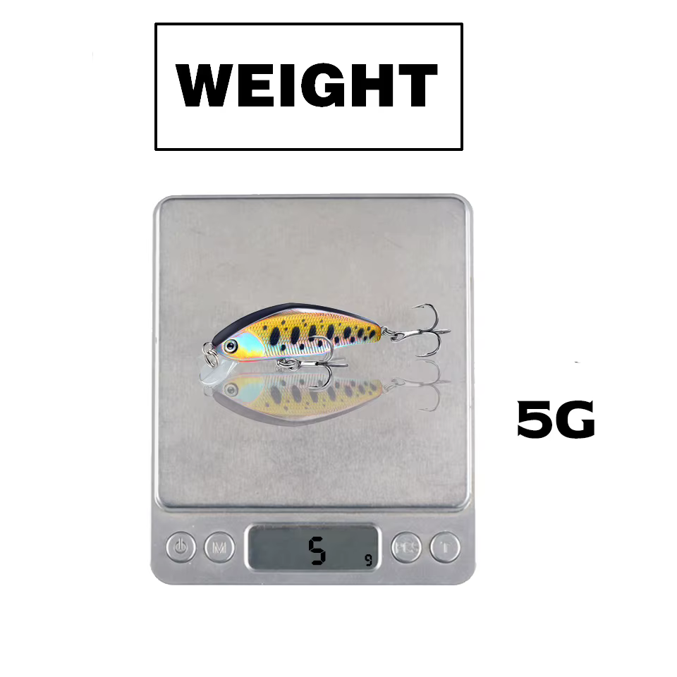 Crankbait pececillo 60mm ojos 3D – Señuelo hundimiento biónico - imagen 3