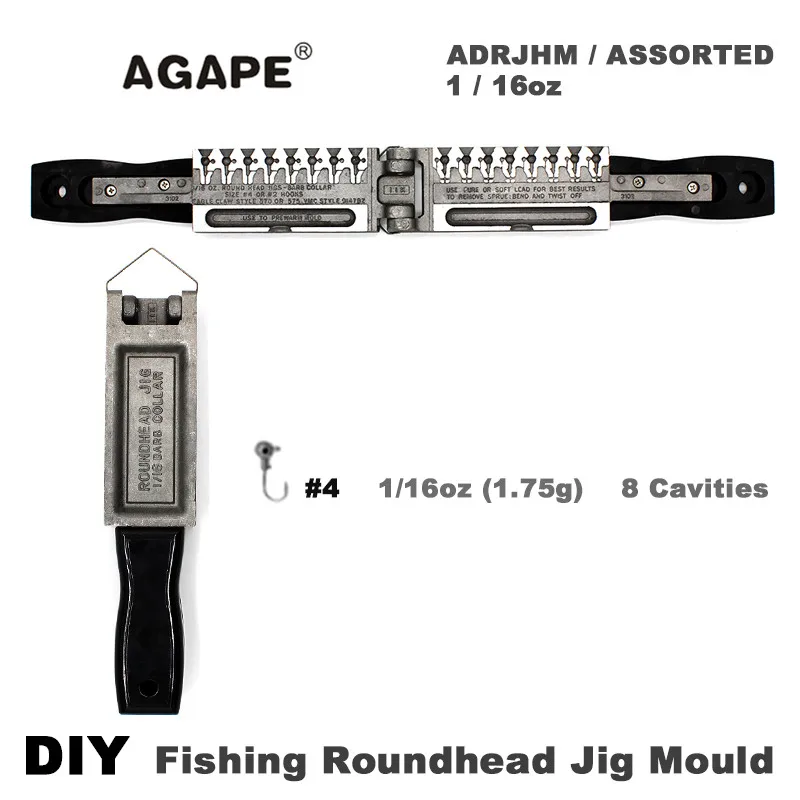 Molde para señuelos Agape DIY ADRJHM de varias cavidades - imagen 2