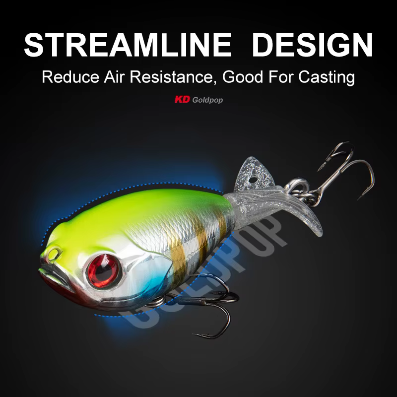 Kingdom GOLDPOP Señuelos Topwater Lápiz y Popper para pesca pro - imagen 2