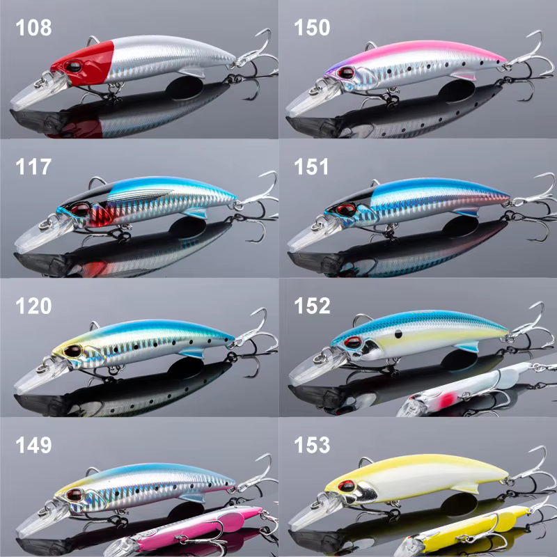 Noeby Wobbler Minnow – Sumergible 90mm/110mm agua salada - imagen 5