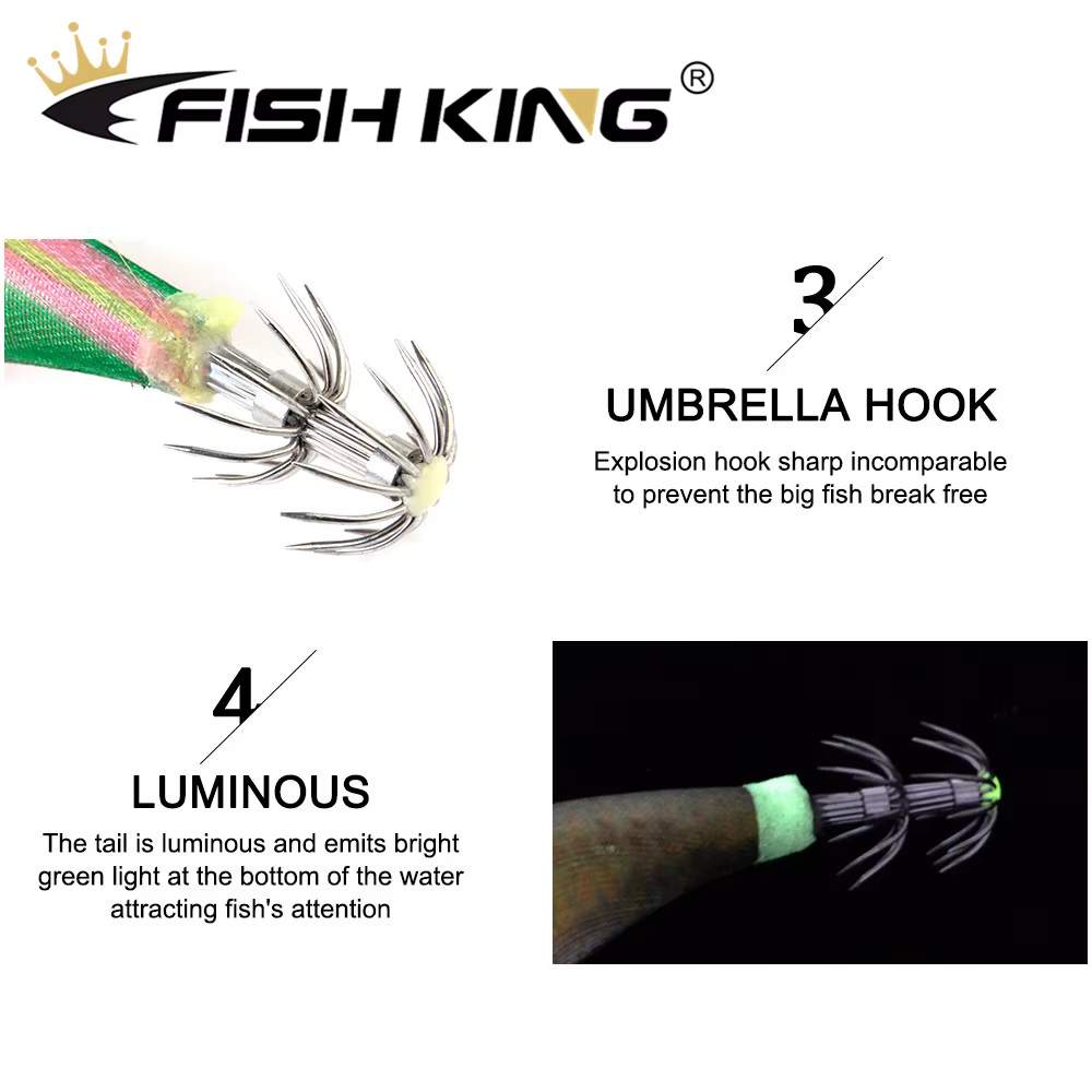 Jig Sinker con Ojos 3D para Pulpo y Calamar - imagen 5