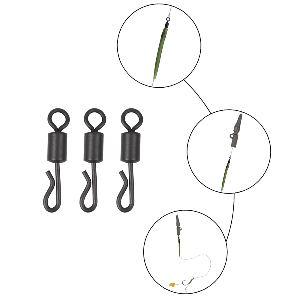 Eslabones giratorios negros mate View 3