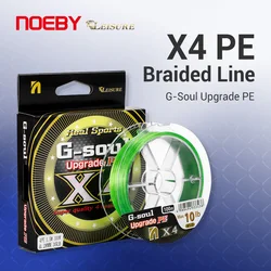 NOEBY PE 4 línea trenzada multifilamento resistente para mar