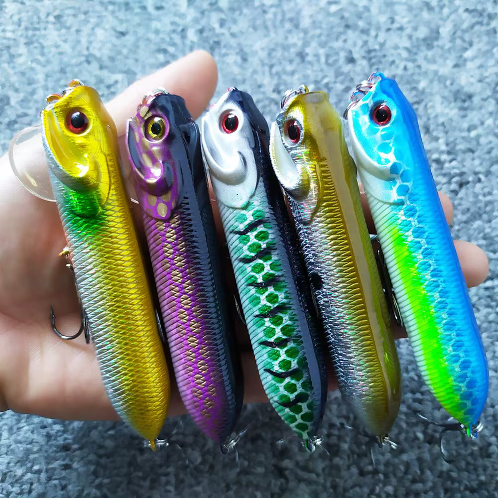 Señuelo Popper para lucio cebo artificial duro Swimbait - imagen 5