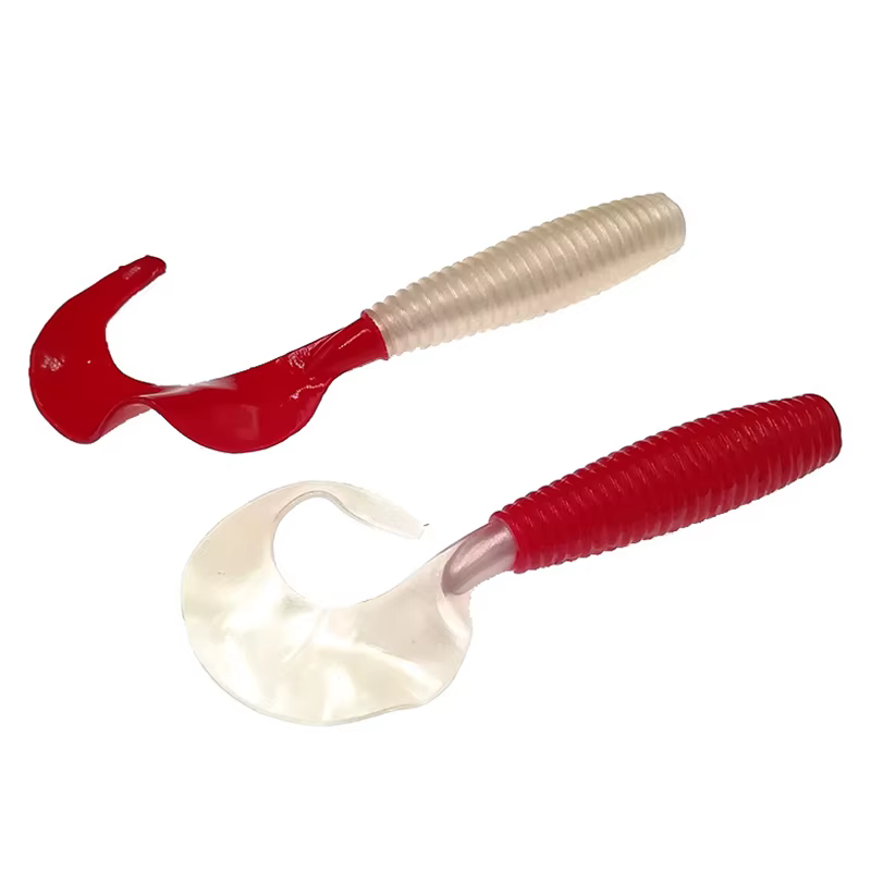 Señuelo silicona olor a sal para lubina y carpa – gusano 55-85mm - imagen 5