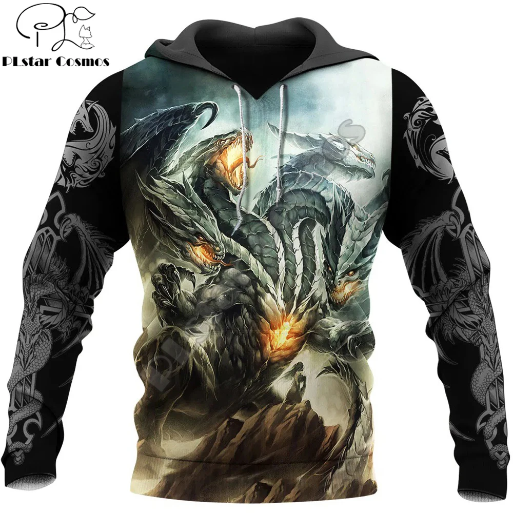 Sudadera con capucha estampado 3D Dungeon Dragon unisex otoño invierno - imagen 2