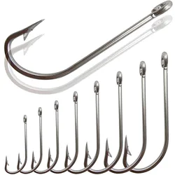 Anzuelos Extra Largos Acero Inoxidable – Tallas 1/0 a 10/0