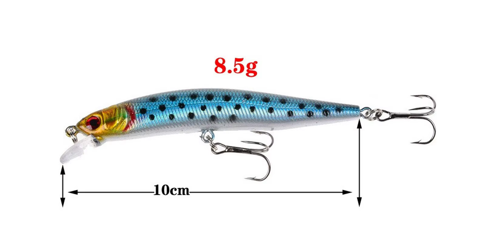Crankbait Hundidor 10cm – Ojos 3D para Carpa y Lucio - imagen 5