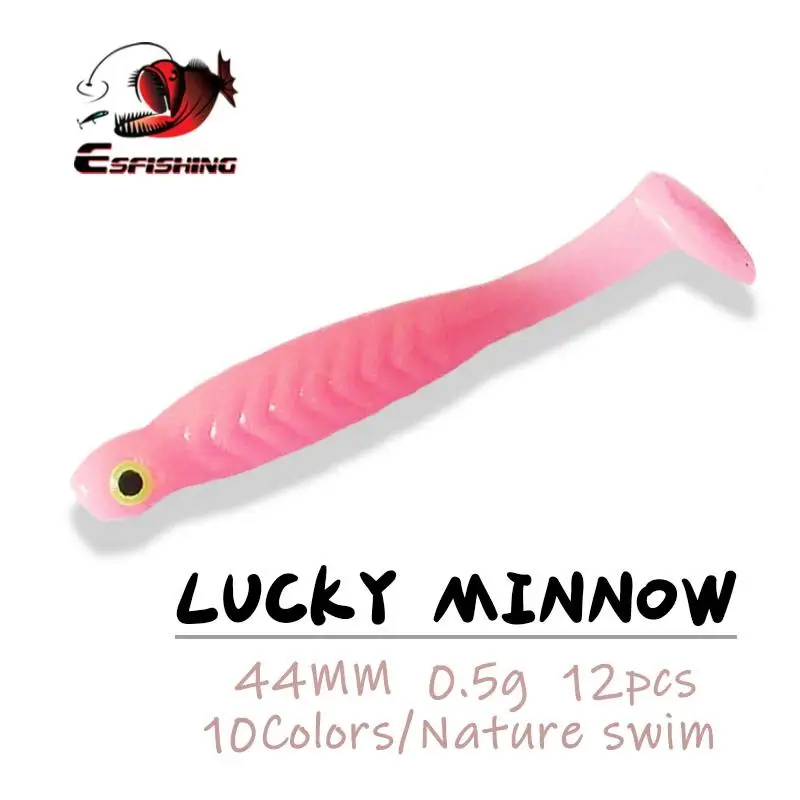 ESFISHING Minnow La Suerte - Cebo silicona para jigging hielo