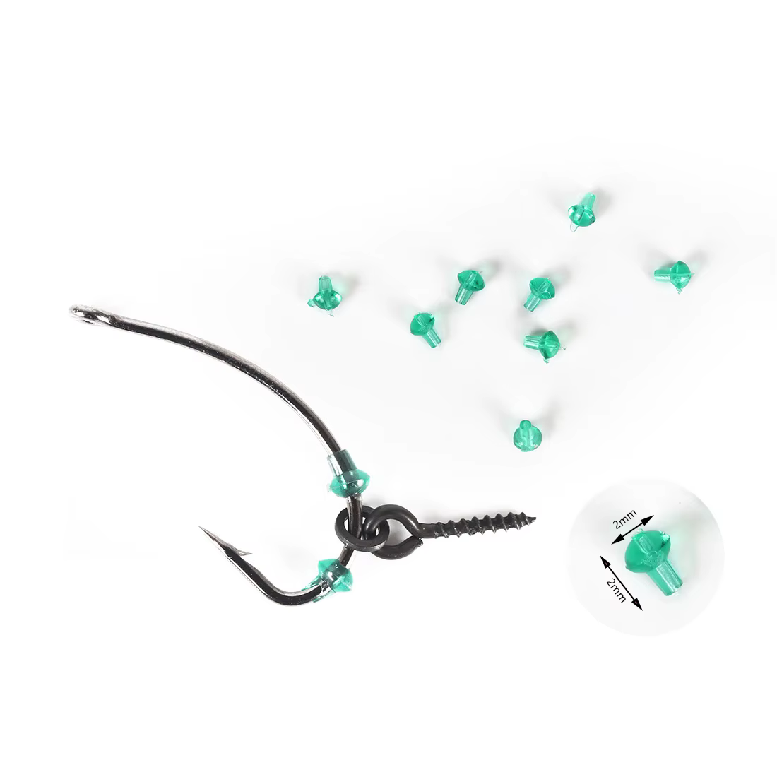 Kit Accesorios Pesca de Carpa – Ganchos, Giratorios y Señuelos - imagen 2
