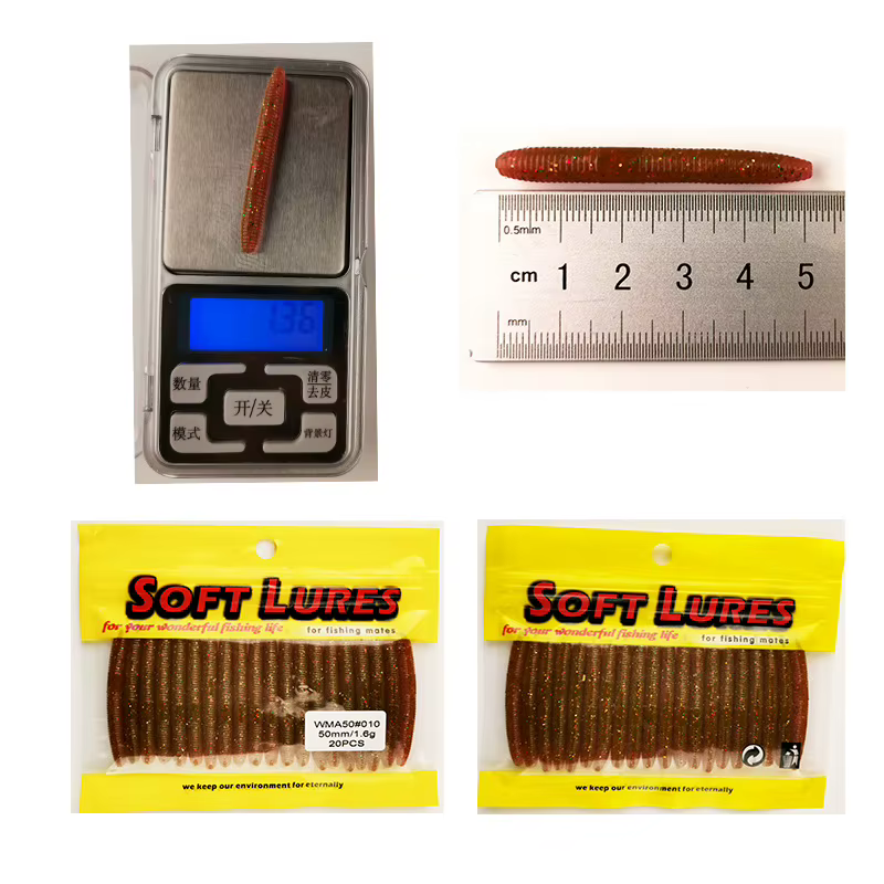 Señuelo Worm de silicona para carpa – Cebo artificial blando - imagen 4