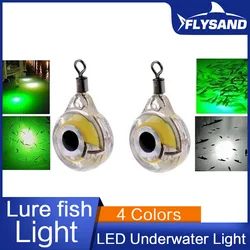 FLYSAND Luz LED nocturna – Señuelo fluorescente subacuático para peces