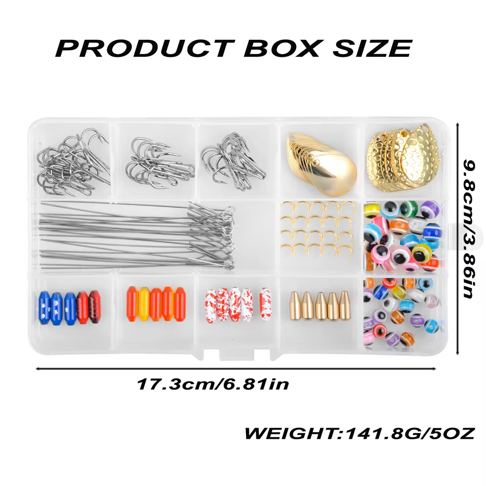Kit para fabricar señuelos de cuchara con anzuelos triples - imagen 5