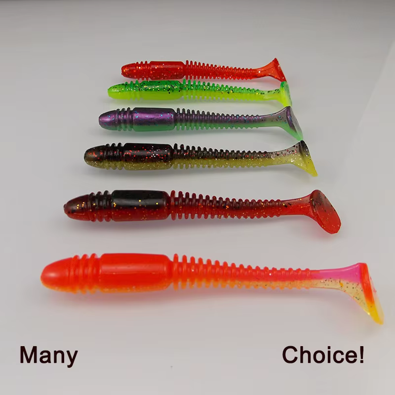 Kesfishing Vibro Worm 4" – Swimbait de silicona para lucio y trucha - imagen 3
