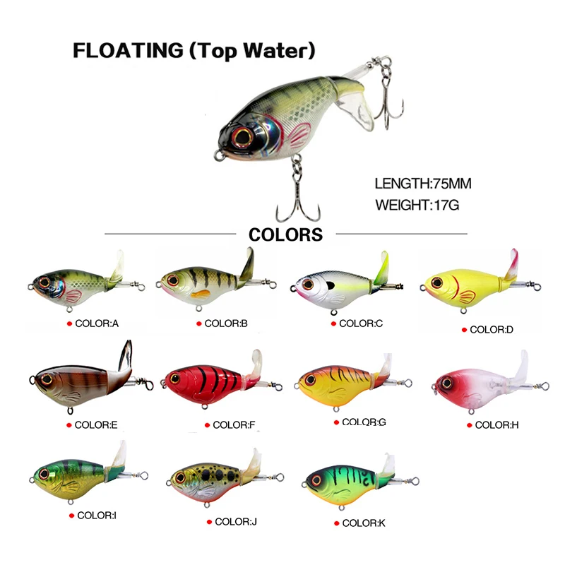 Peche Señuelo Giratorio Flotante para Lubina – Cebo de arrastre eficaz - imagen 2