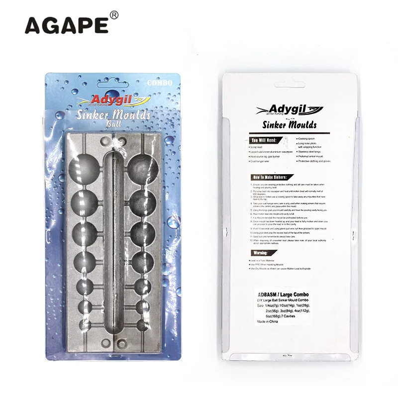 Agape DIY Molde de Plomo Bola Grande - imagen 5