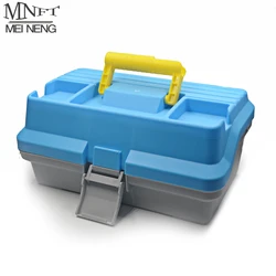 Caja organizadora MNFT de dos pisos para anzuelos y señuelos