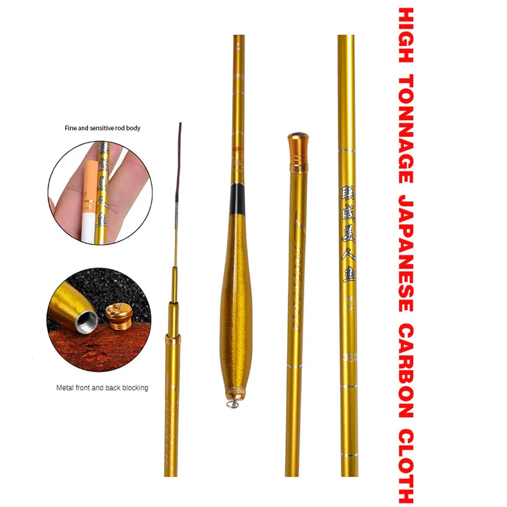 Caña extensible fibra carbono para carpa – 2,7m a 6,3m - imagen 5