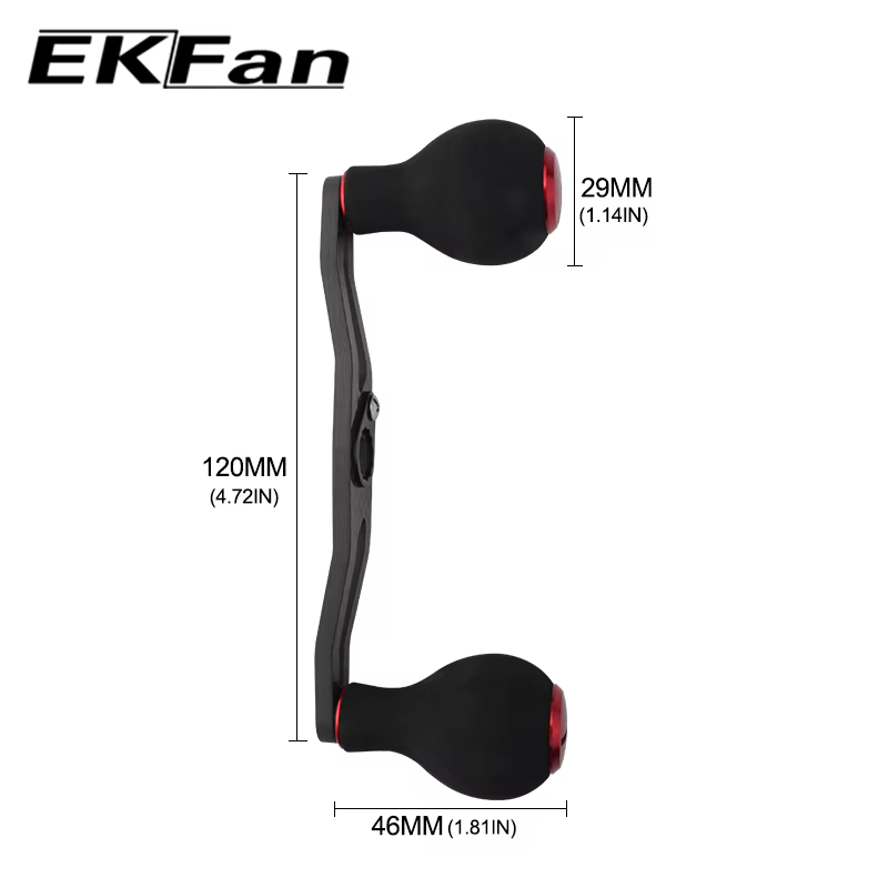 EKFan Manija Baitcast EVA Fibra Carbono 121mm - imagen 4
