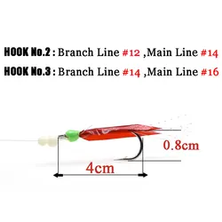 Sabiki de 9 garcetas para pesca vertical marina