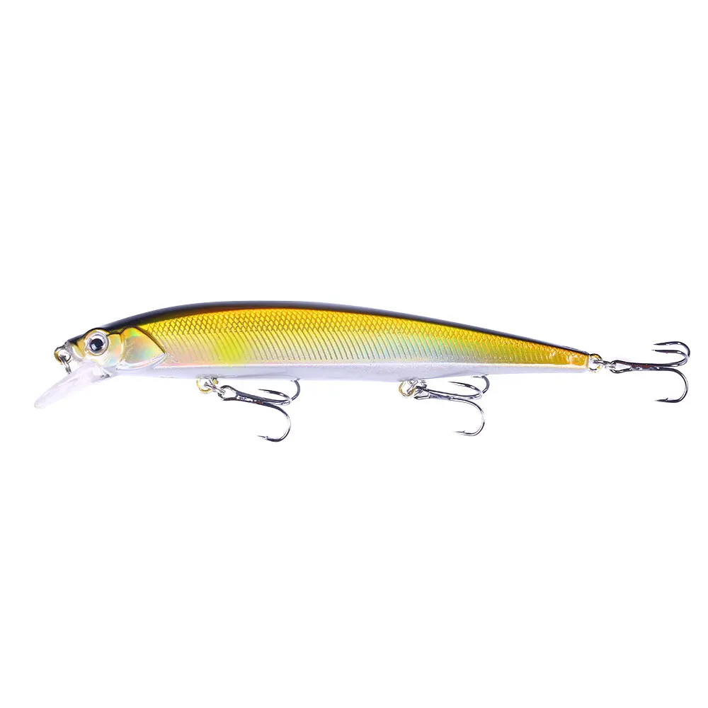 Cuerpo tipo minnow con acabado para pesca con señuelos duros
