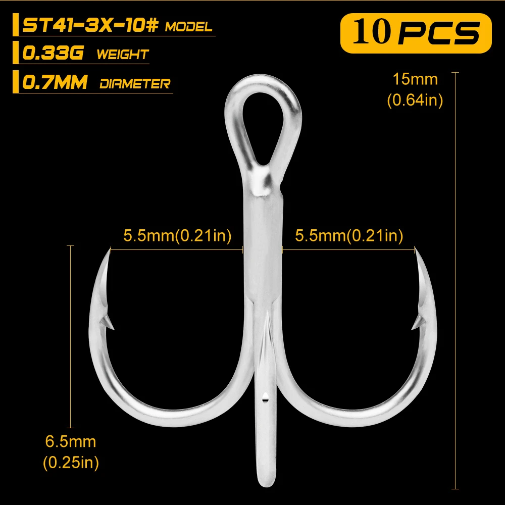Anzuelos triples Carbono – fuerte jigging mar - imagen 2