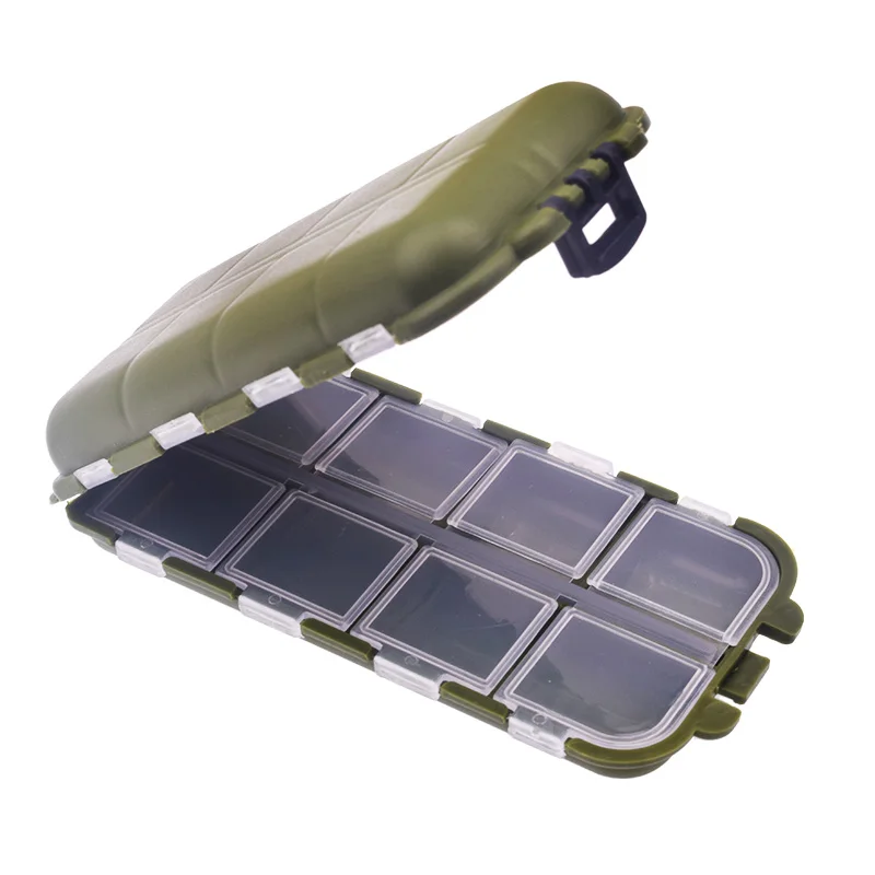 Mini caja de 10 compartimentos para pesca