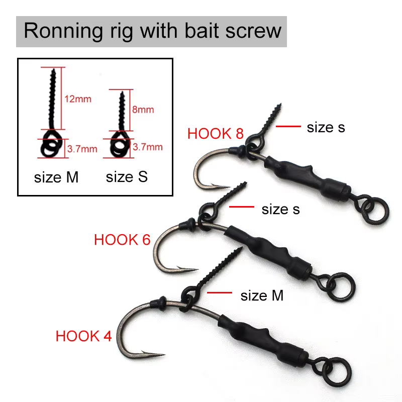 Aparejos de pelo montados para pesca de carpa - imagen 4