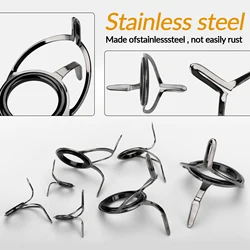 Anillos puntuación cerámicos recambio caña pescar – Acero inoxidable