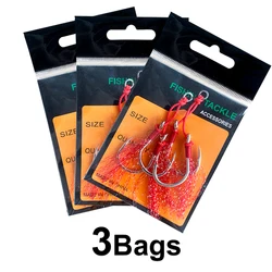 Anzuelos jigging para depredadores Obsession HK021 con púas agua salada