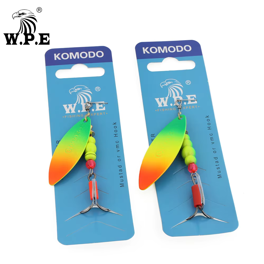 W.P.E Señuelo Giratorio Cuchara Latón Eficaz para Pesca de Lucio - imagen 4