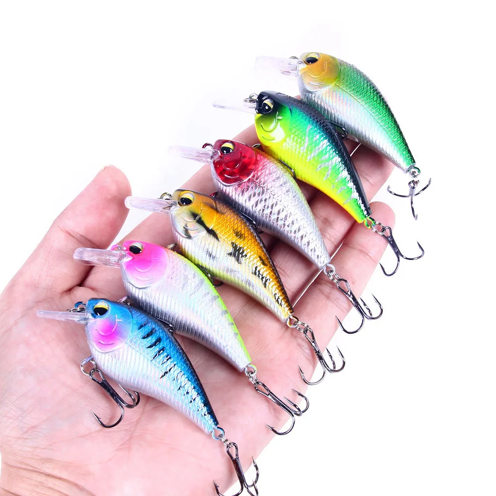 Variedad de colores disponibles en el pack de crankbaits
