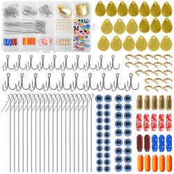 Kit para fabricar señuelos de cuchara con anzuelos triples